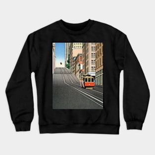 guy billout - guy billout tramway Crewneck Sweatshirt